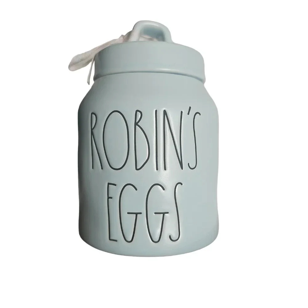 Rae Dunn Robin's Egg Canister